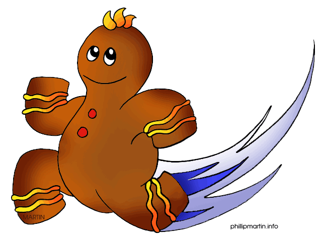 Free Food Clip Art by Phillip Martin, Gingerbread
