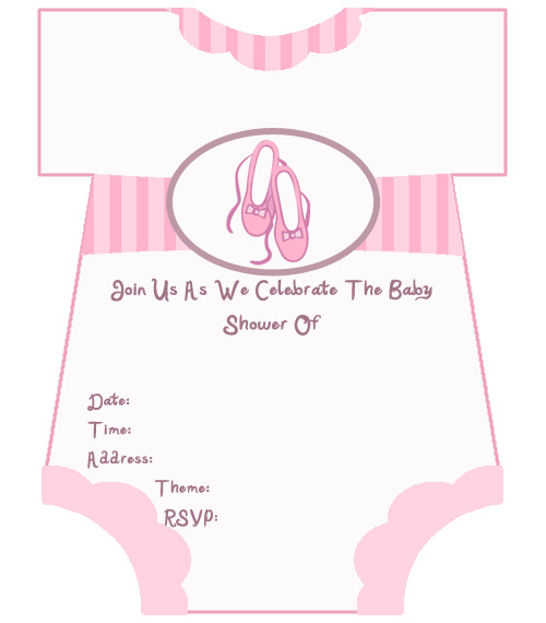 Printable Baby Shower Cards For Girl Showers