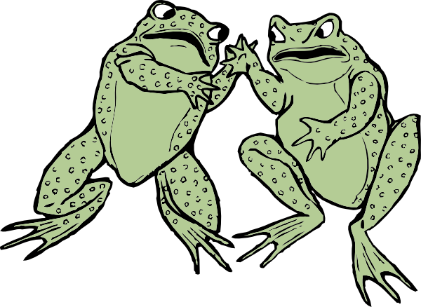Two Frogs clip art - vector clip art online, royalty free  public 