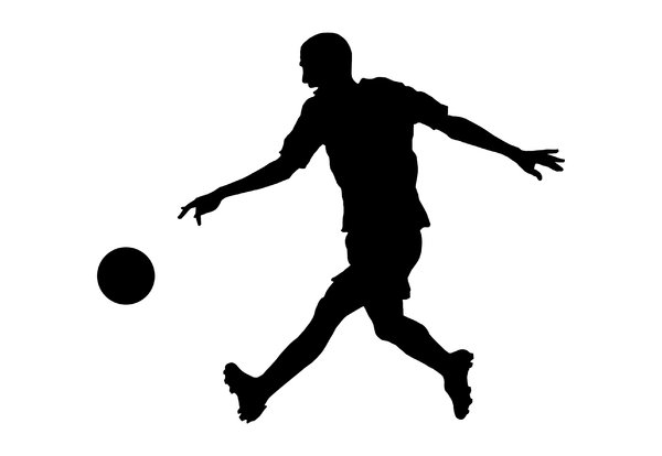 Soccer Player Silhouette 