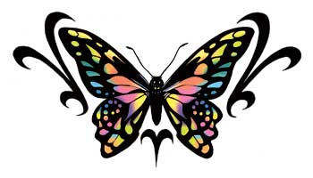 Tribal Butterfly Tattoo Designs - Clipart library