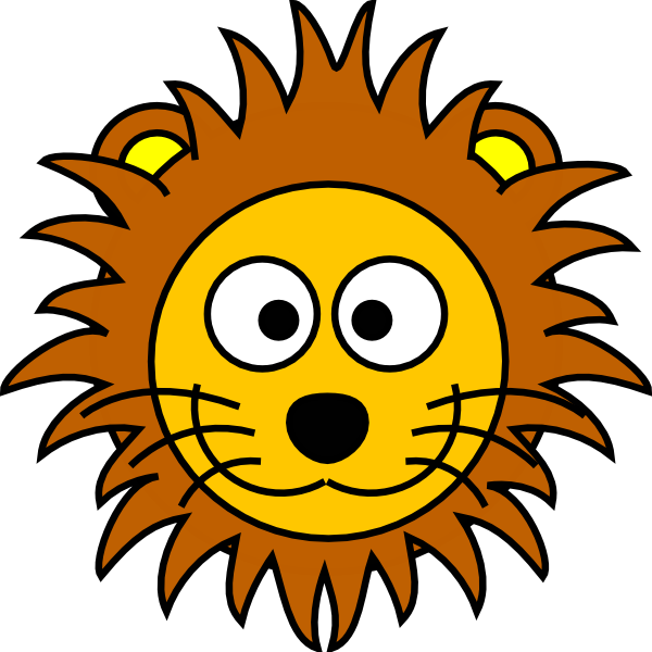 Cartoon Golden Lion 2 clip art - vector clip art online, royalty 