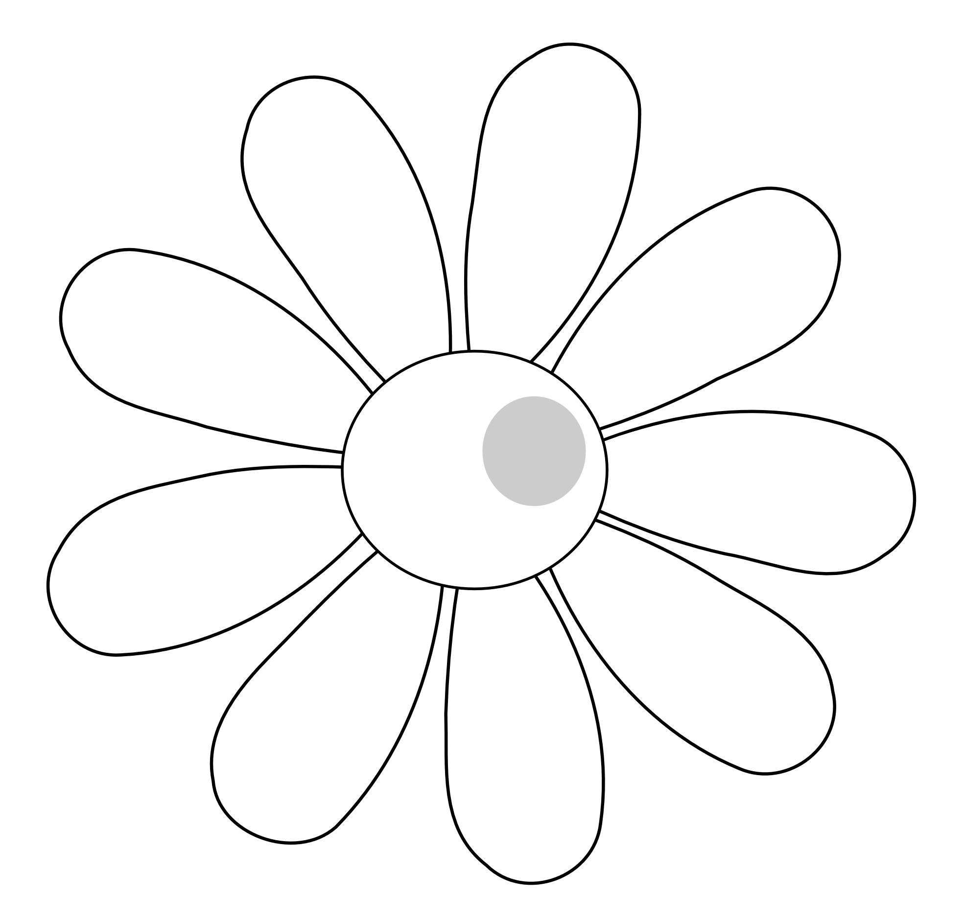 Flowers For  Simple Flower Outline Clip Art
