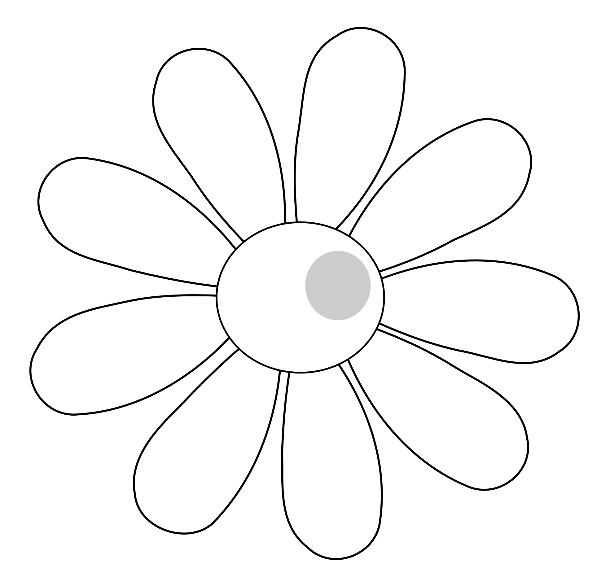 Free Simple Flower Outline Download Free Simple Flower Outline png