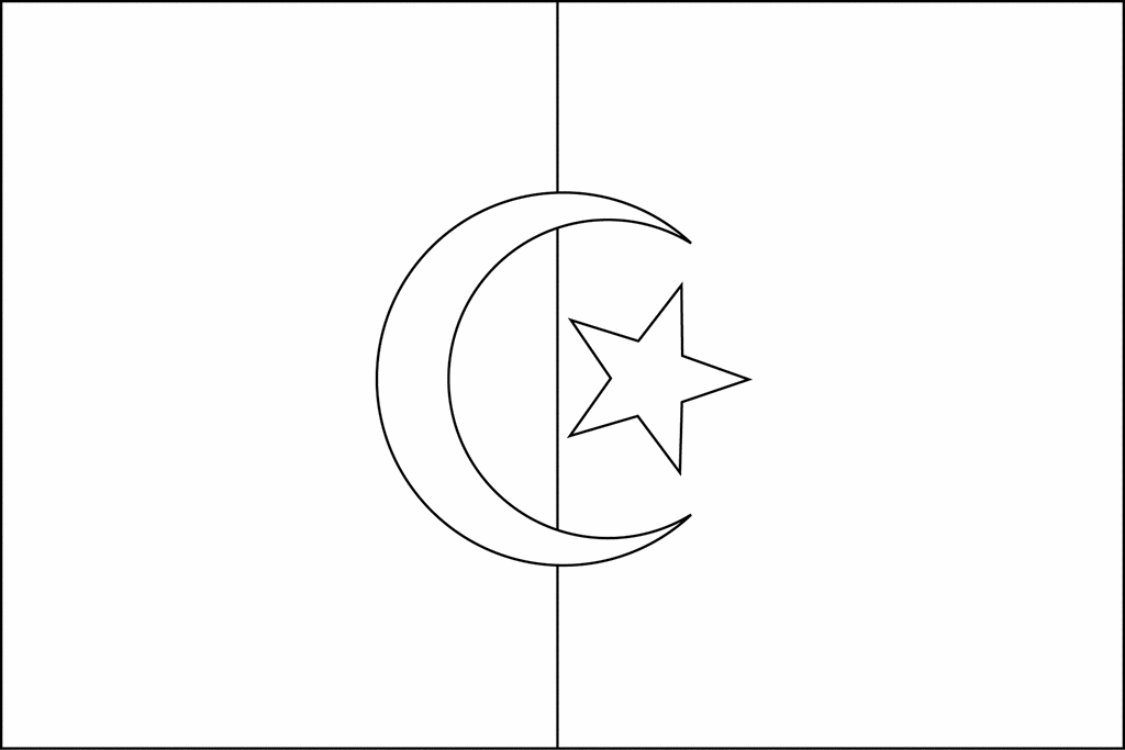 Flag of Algeria, 2009 | ClipArt ETC
