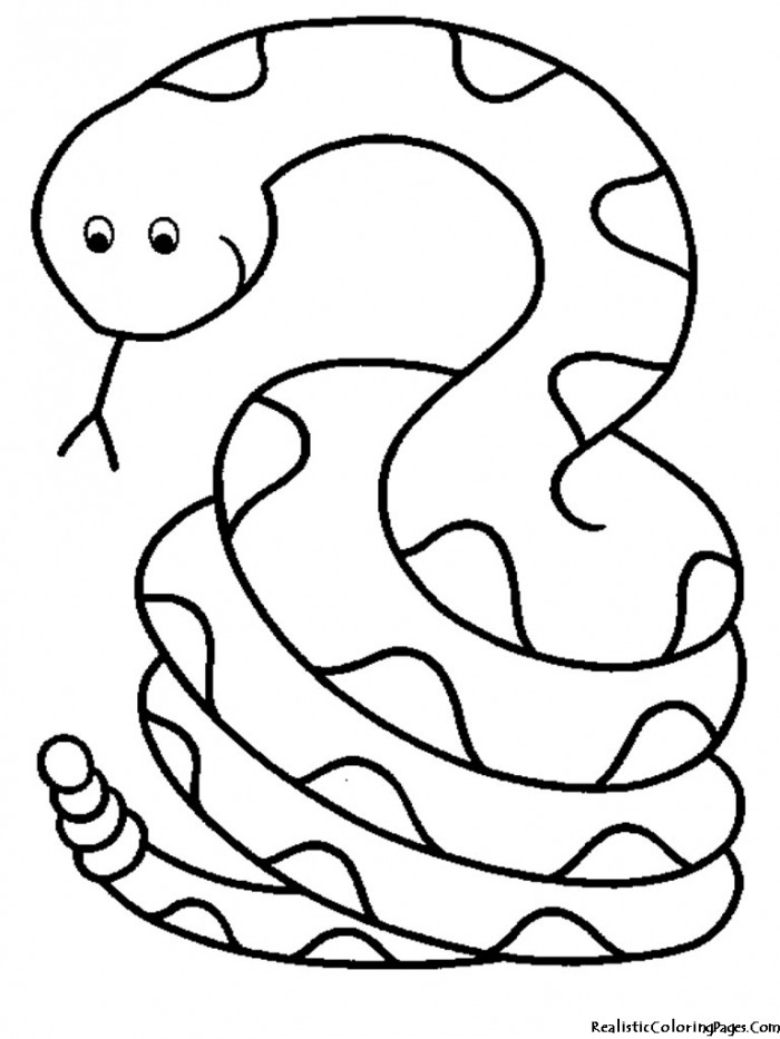 Cartoon Snake Coloring Pages | 99coloring.com