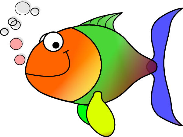 Comic Fish clip art - vector clip art online, royalty free 