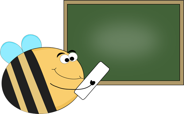 Bee Chalkboard Clip Art - Bee Chalkboard Image