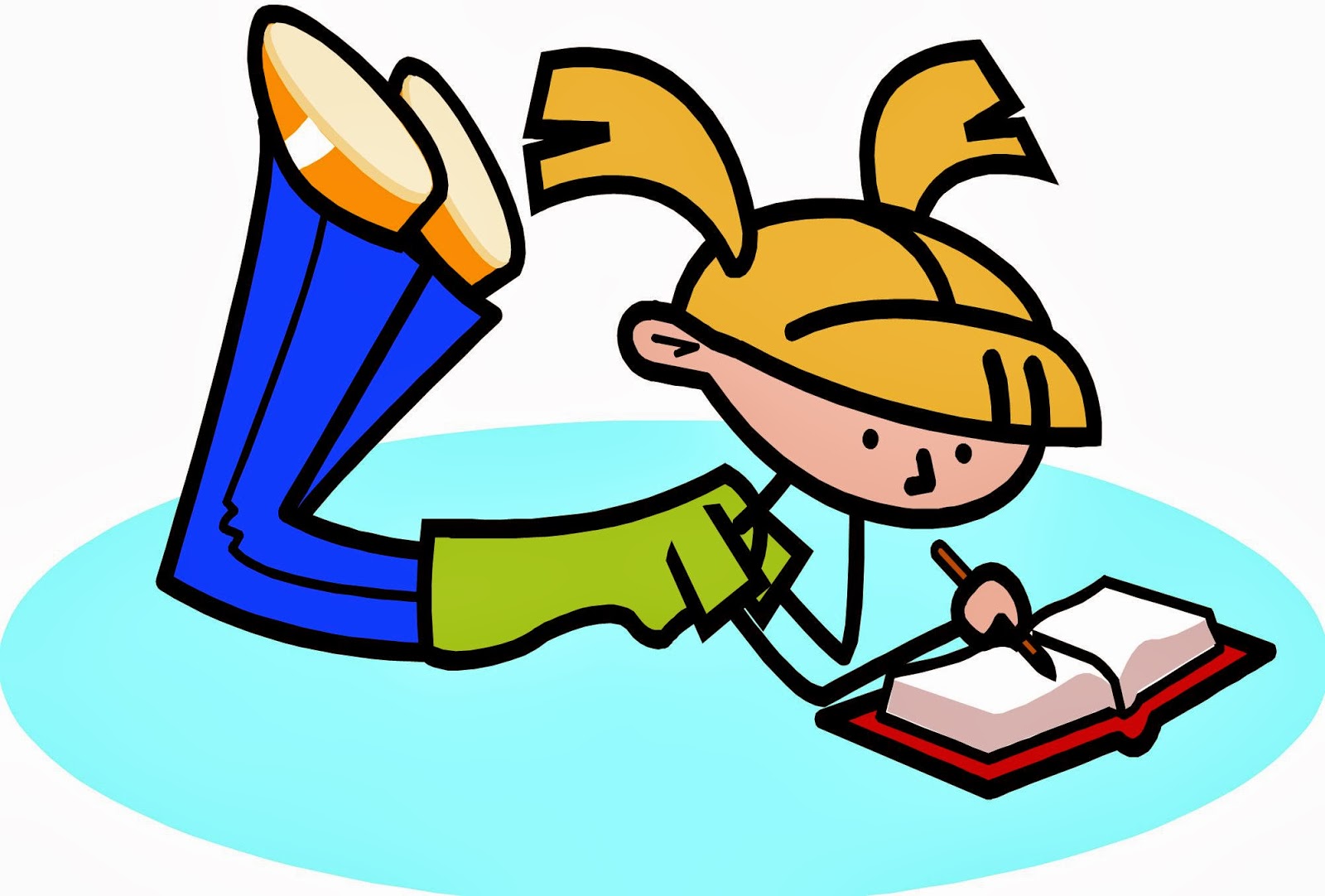 Pix For  Cartoon Person Reading