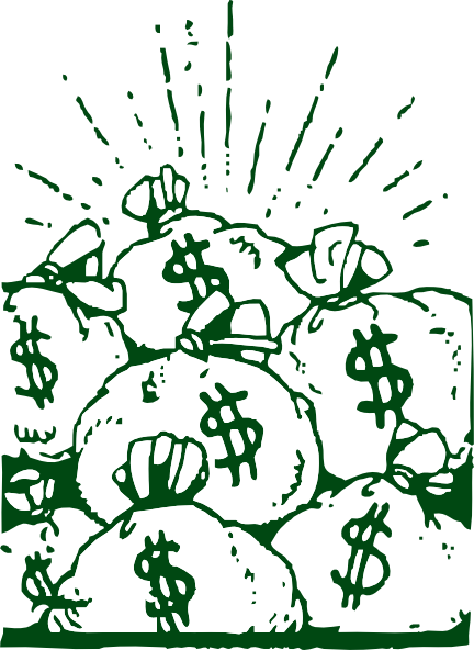 Money Bags clip art - vector clip art online, royalty free 
