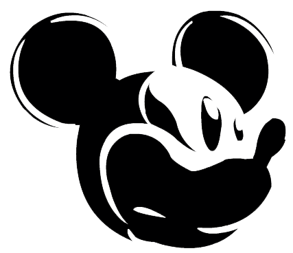 Mickey Mouse Ears Silhouette 