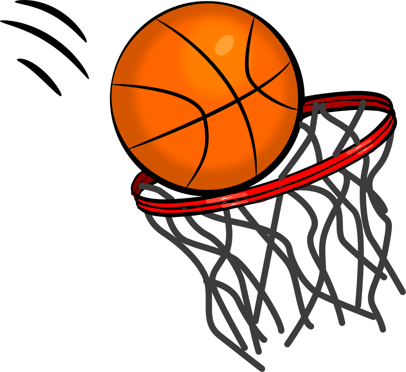 Images For  Basketballs Clipart Black And White
