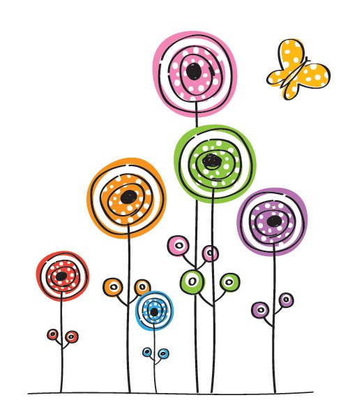 Butterfly Vector Vector Graphic � flowers