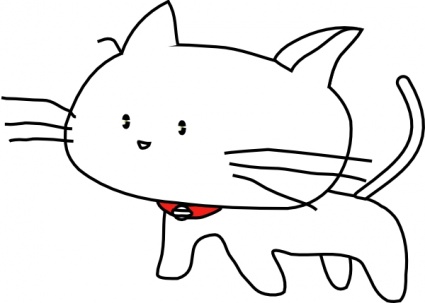 Drawings Of Cartoon Cats - Clipart library