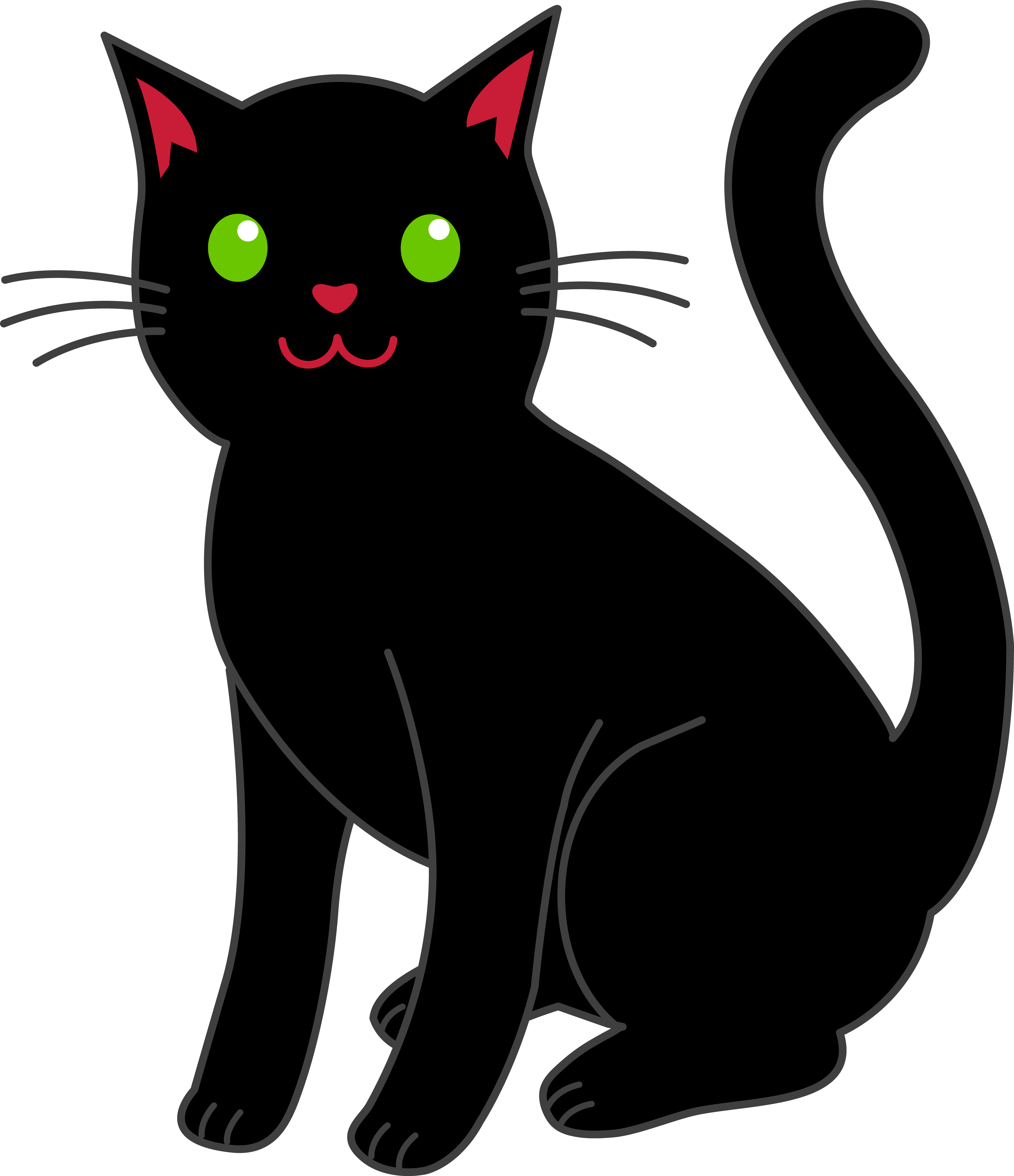 Cartoon Black Cat