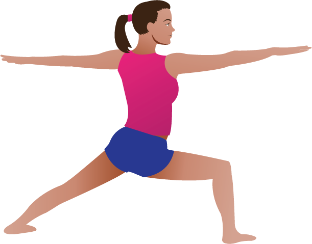 Free Clip-Art: People » Fitness » Yoga Pose 1