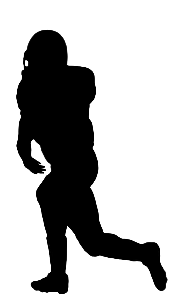 Football Player Running Silhouette | Clipart library - Free Clipart 