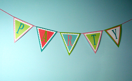 Free Pennant Banner Clipart - downloadable PDF | Bramble Berry 