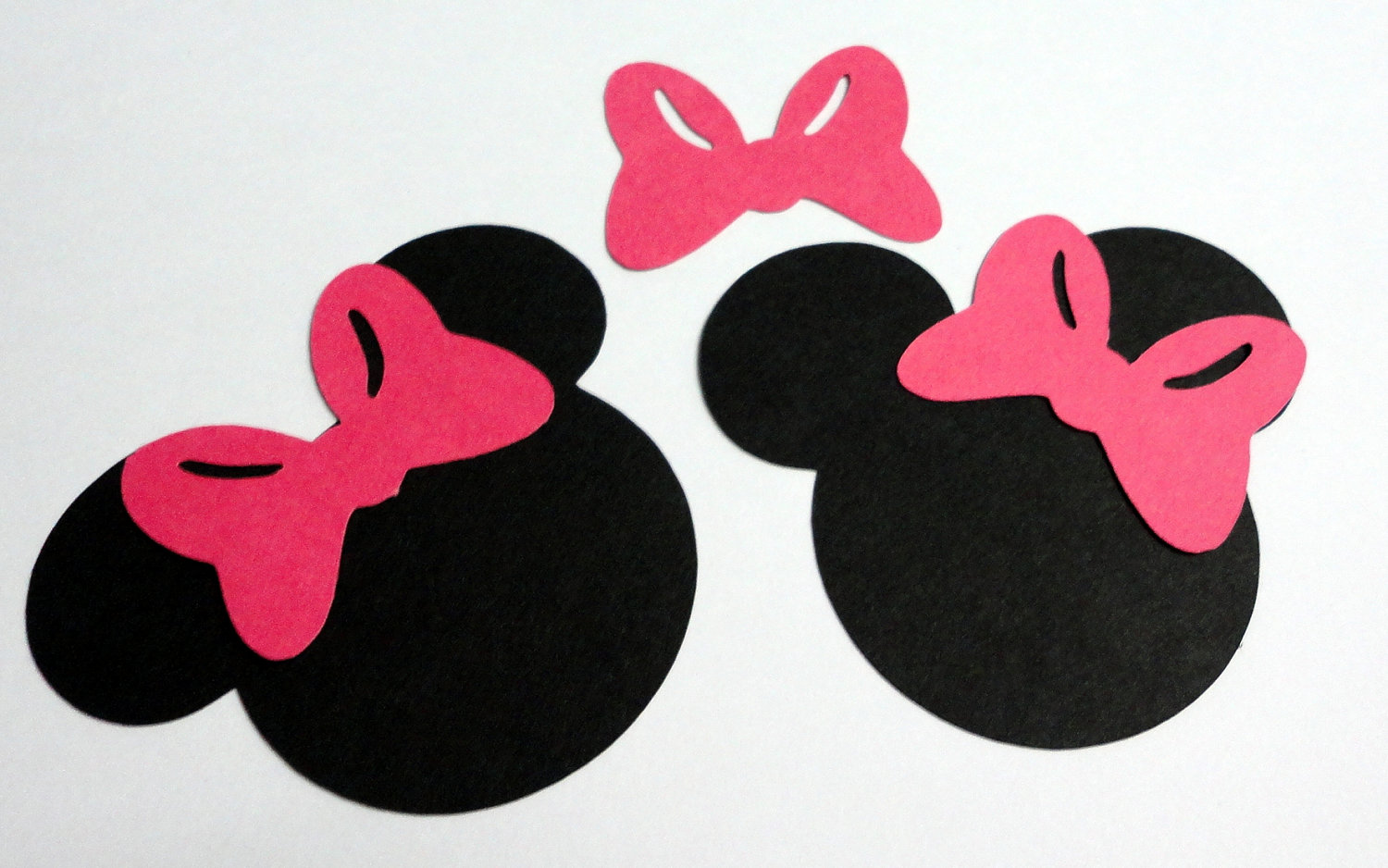 30 2.5 Minnie Mouse Head Silhouettes Black by StartedByAMouse1928