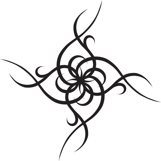 tribal flower by mkwake186 on Clipart library
