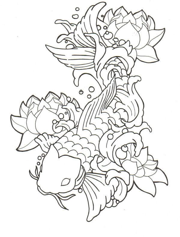 koi fish drawings | Koi Fish tattoo by Nariko85 picture by 