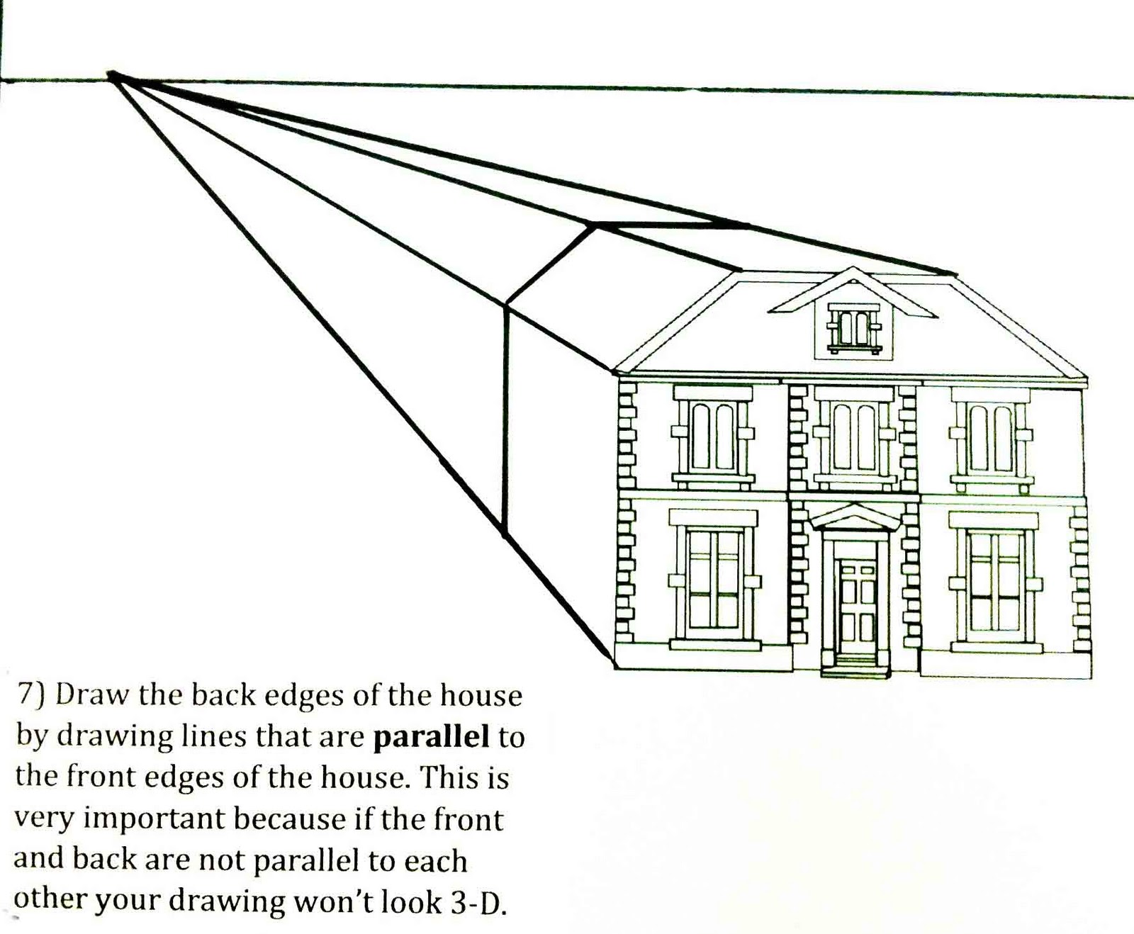 The Helpful Art Teacher: Perspective Drawing 101Drawing a house 