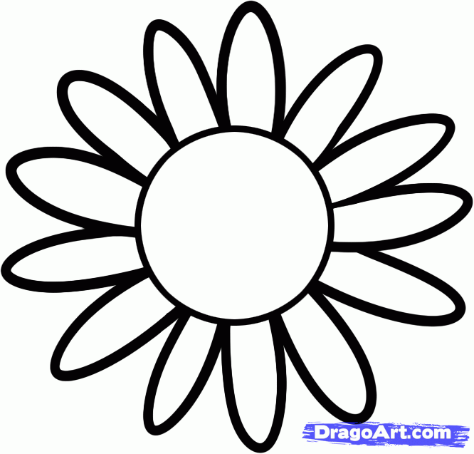 Featured image of post Cartoon Sunflower Drawings For Kids