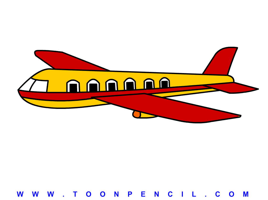 276-Learn How to draw a Aeroplane for kids, step by step, kids 