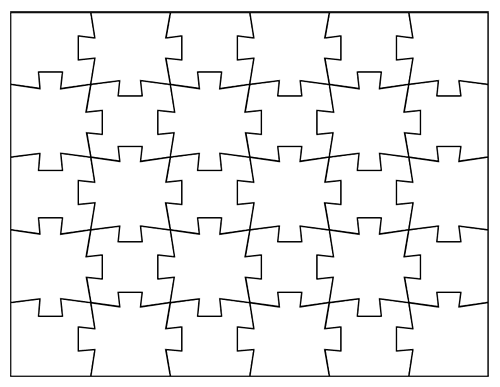 Blank 9 Piece Puzzle Template - Clipart library