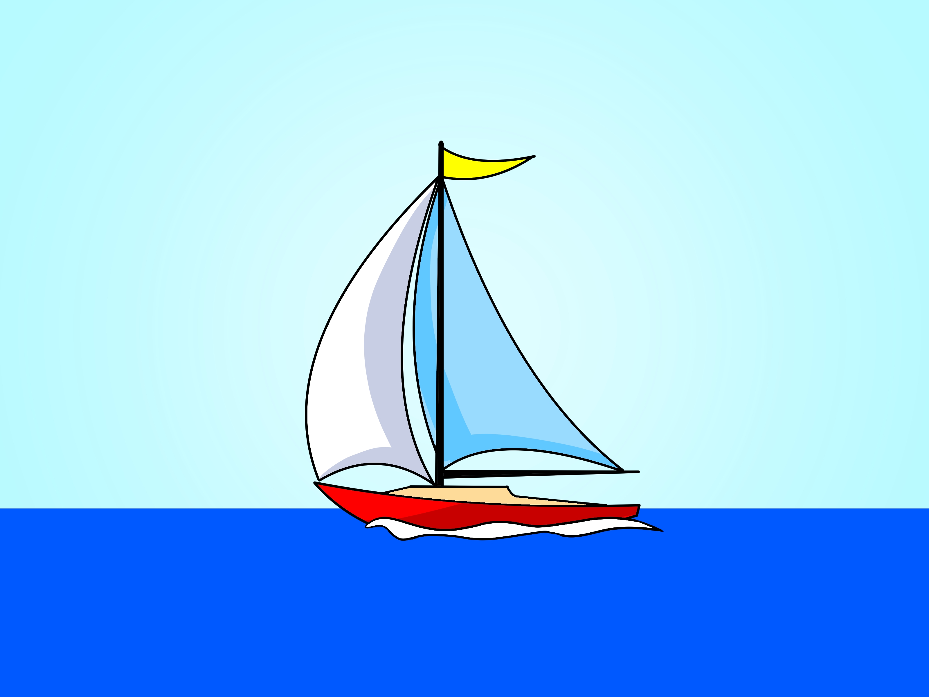 yacht drawing for kids - Clip Art Library