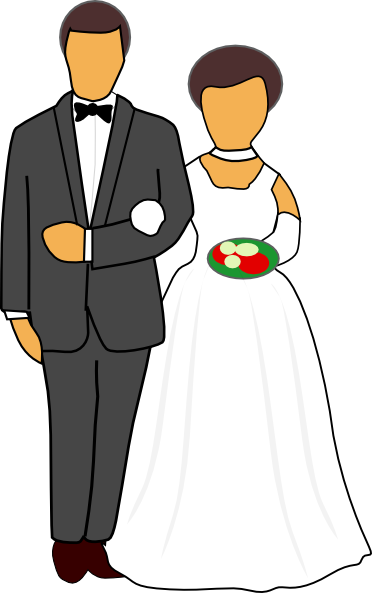 Wedding Couple Clip Art at Clipart library - vector clip art online 