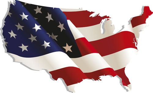 American Flag Vector Art - Clipart library