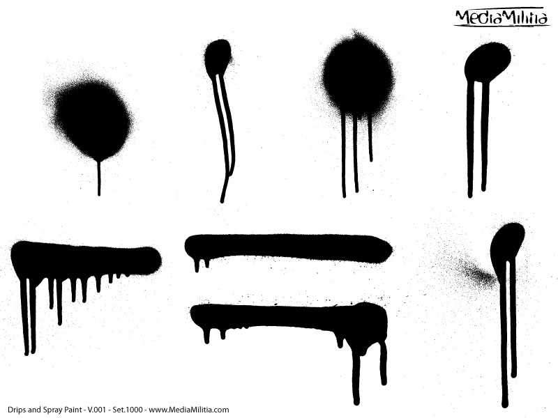 Drips and Spray Paint Pack � 30 Free Vectors | Media Militia
