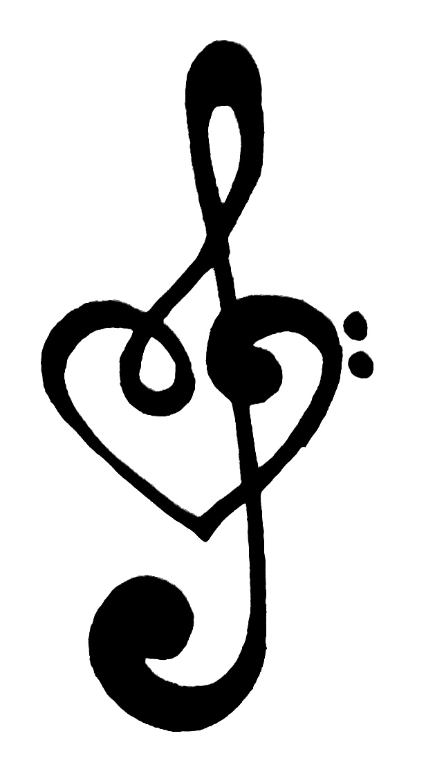 Love And Music Tattoo Stencil 