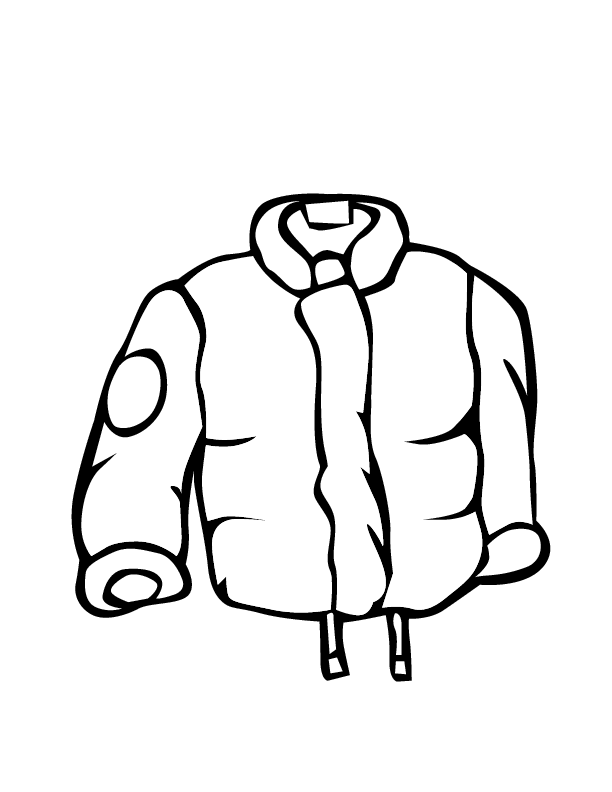 jacket clipart black and white - photo #48
