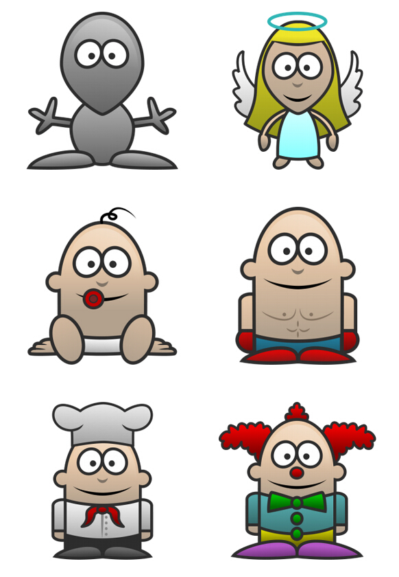 4-Designer | 38 cartoon characters PNG Icon 256x256px