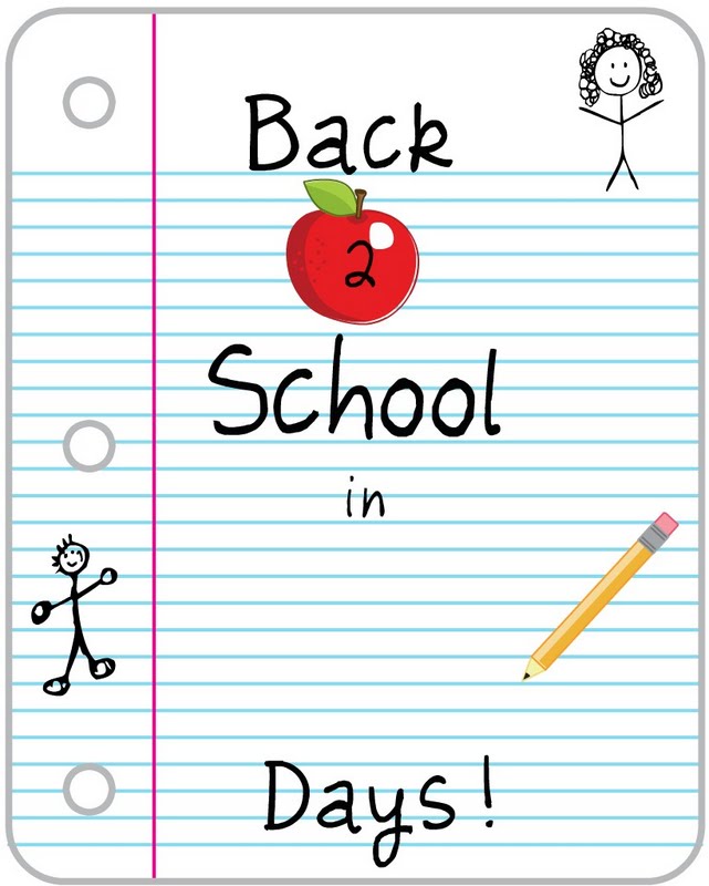 Back To School Countdown Printable -