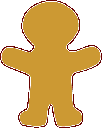 Gingerbread Man Clip Art Black And White | Clipart library - Free 