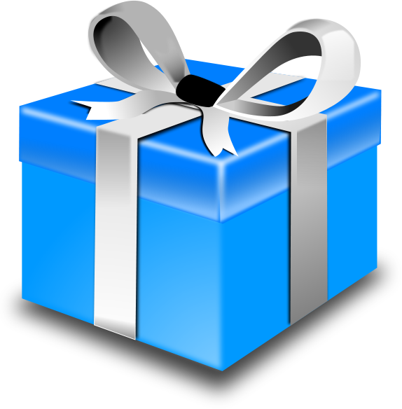 Gift Box Blue Clip Art Download