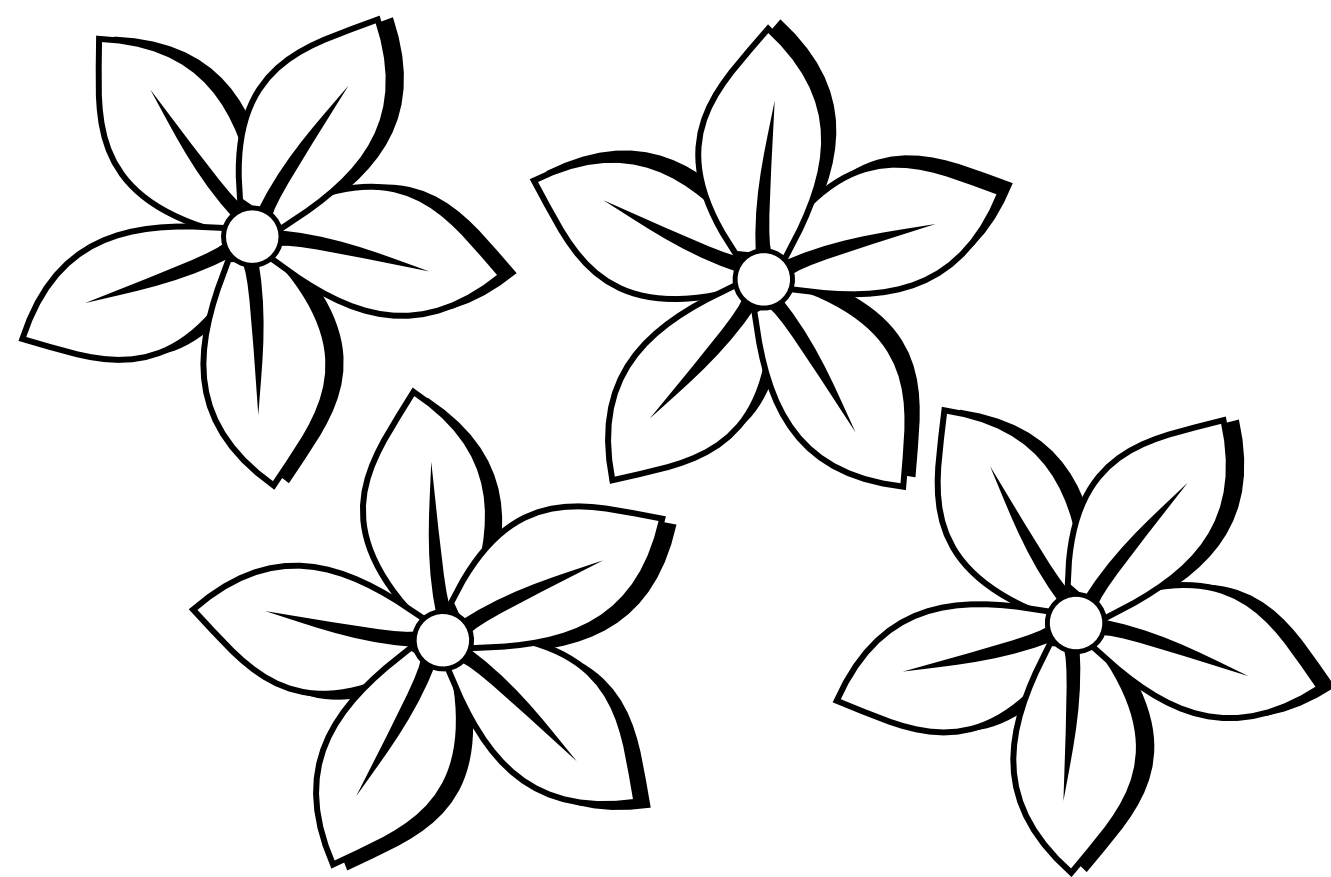 Free Printable Flower Drawings