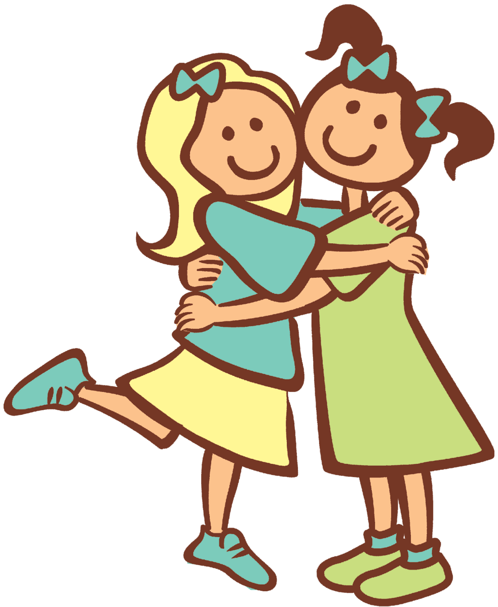 Friends Hugging Clipart | Clipart library - Free Clipart Images