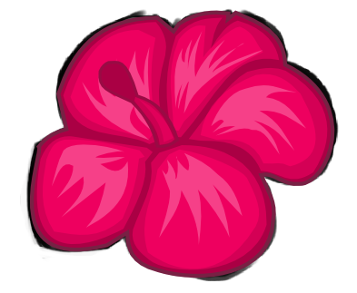Hibiscus Outline - Clipart library
