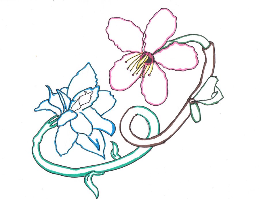 Free Larkspur Flower Tattoos Download Free Clip Art Free Clip Art On Clipart Library