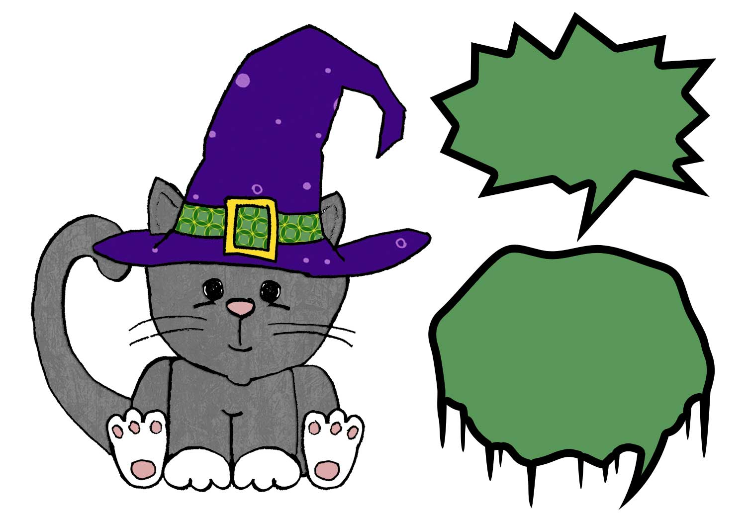 eri doodle designs and creations: Meow says the Halloween kitty