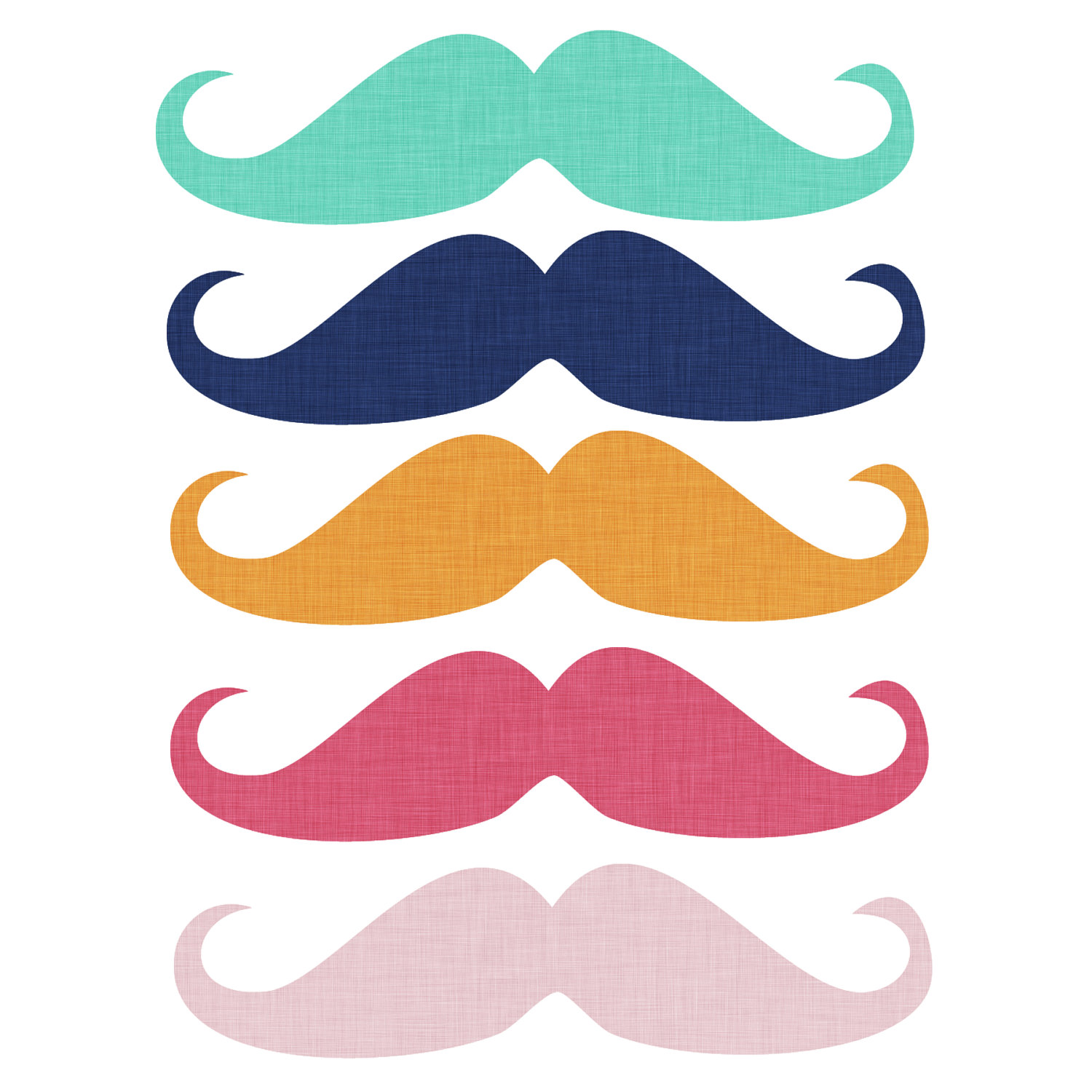 Popular items for moustache clipart 
