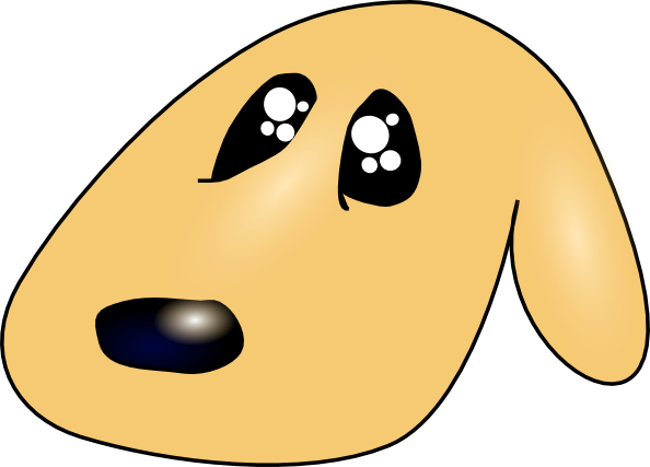 Ericlemerdy Cute Sad Dog clip art - vector clip art online 