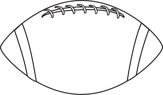 Black and White Football Clip Art - Black and White Football Image