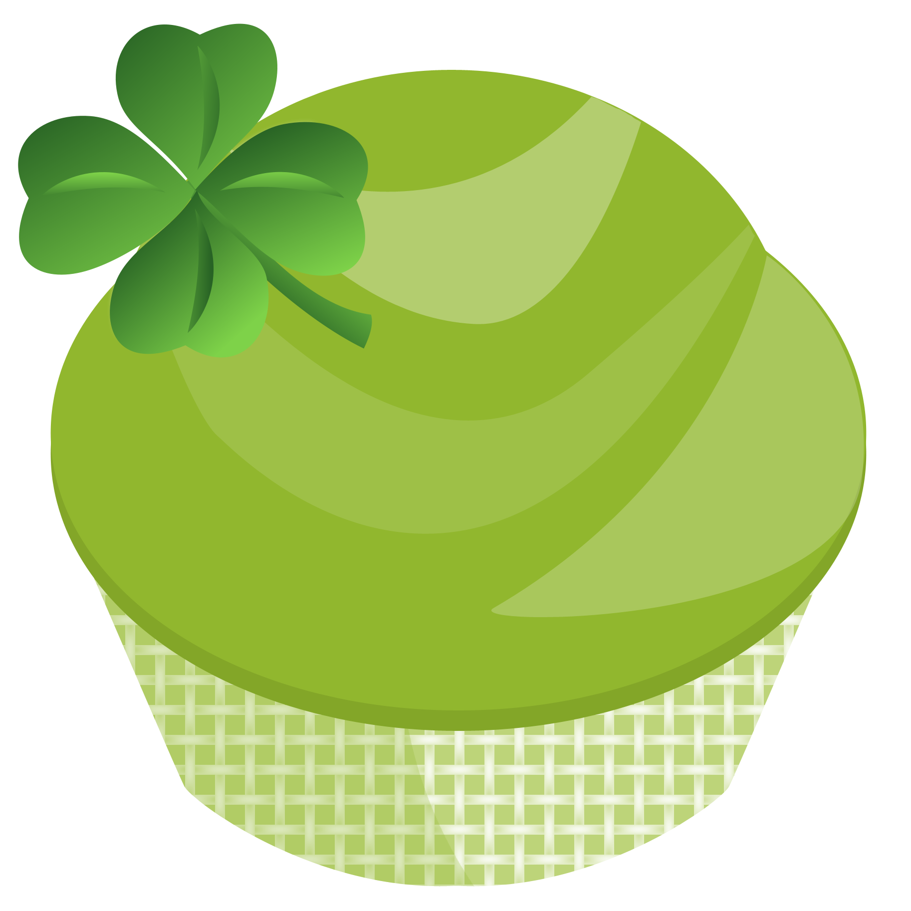St. Patricks Day Cupcake Graphic | Cupcake Clipart