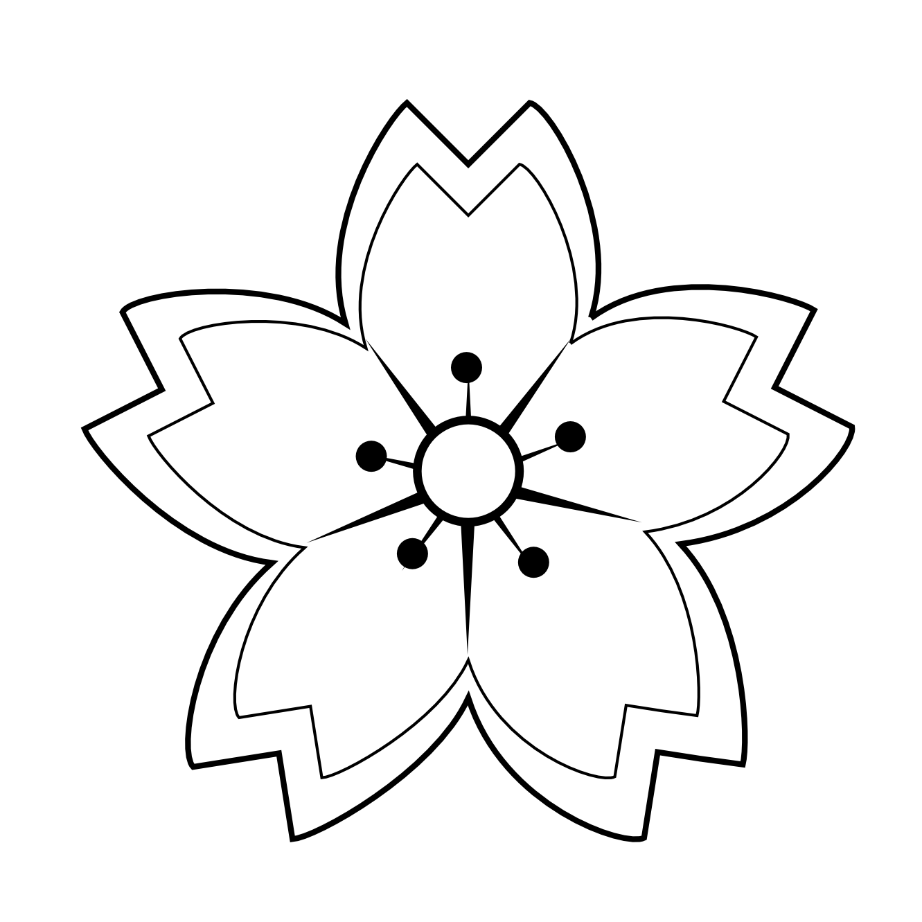 Flower Tattoo Black And White - Clipart library