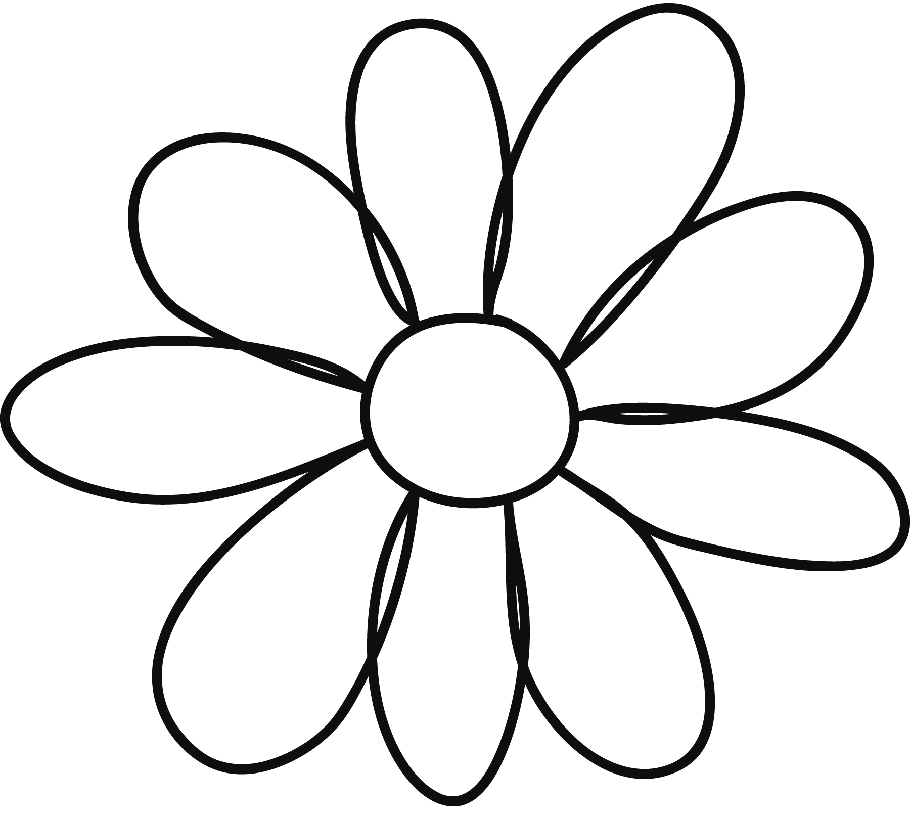 Flower Petal Templates - Clipart library